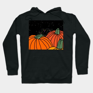 Halloween Pumpkins and Kitties at Night Hoodie